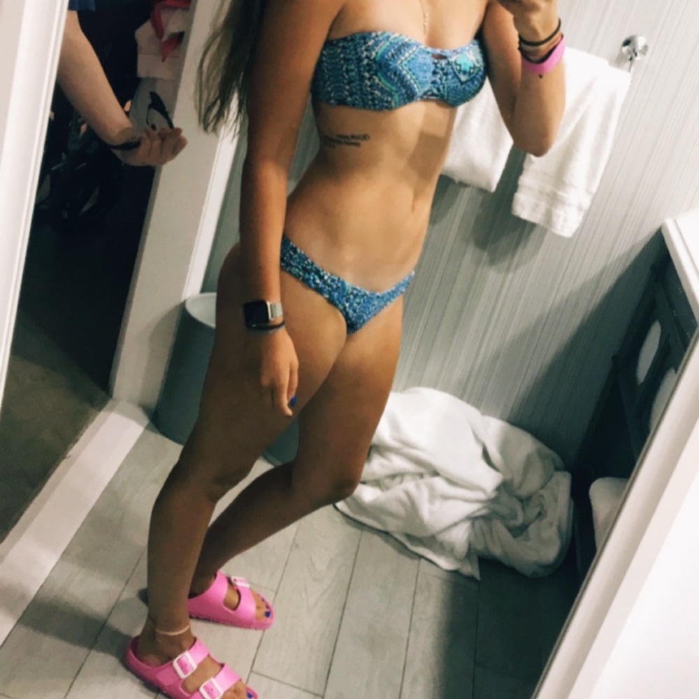 Matching Blue & White  Bikini Set